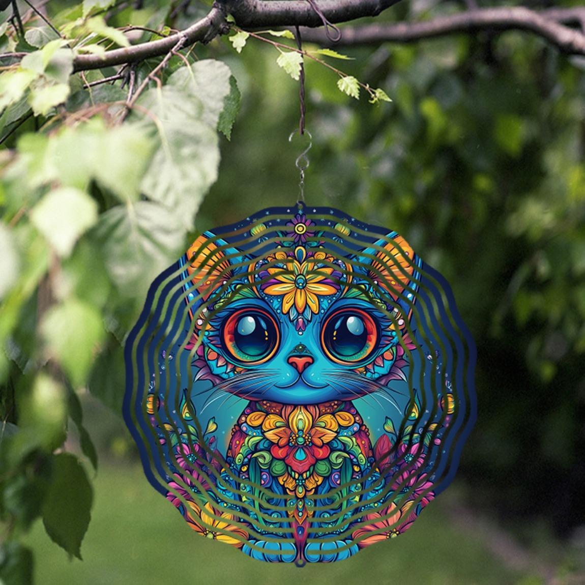 10 Inch Hanging Wind Spinner with Cat Design Elegant Outdoor Wind Chime for Spring Summer Lawn Yard Decor 360 Degree Rotating Hook Heartwarming Gift 01A
10 Inch Hanging Wind Spinner with Cat Design Elegant Outdoor Wind Chime for Spring Summer Lawn Yard Decor 360 Degree Rotating Hook Heartwarming Gift 01A