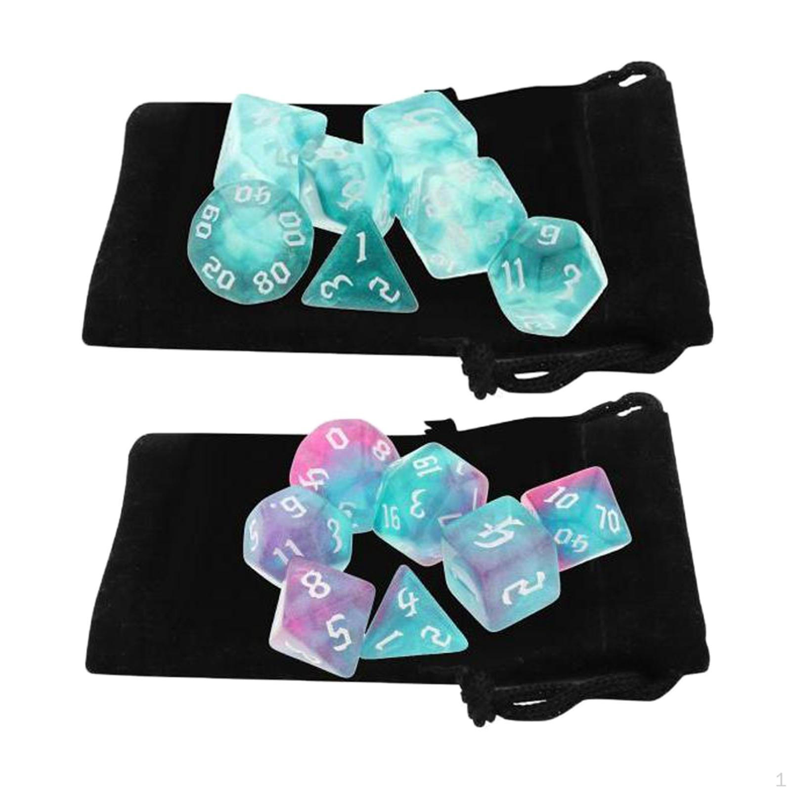 Набор многогранных кубиков из 14 штук D4-d20, партийные игрушки для DND RPG
Набор многогранных кубиков из 14 штук D4-d20, партийные игрушки для DND RPG