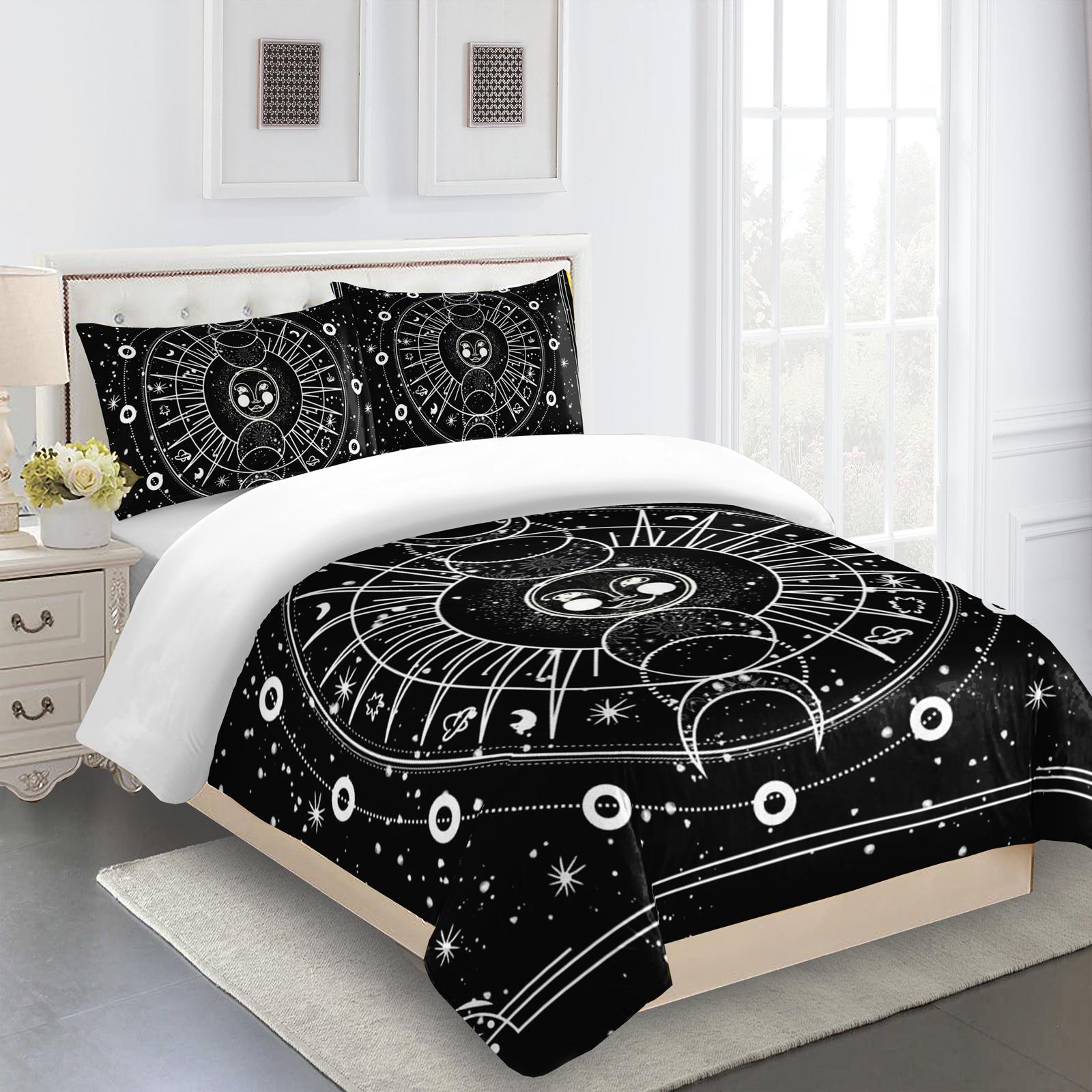 Moon Comforter Cover Set Psychedelic Constellation Bedding Set Boho Exotic Mandala Galaxy Astrology Space Duvet covers and Sets Twin&Duvet Cover
Moon Comforter Cover Set Psychedelic Constellation Bedding Set Boho Exotic Mandala Galaxy Astrology Space Duvet covers and Sets Twin&Duvet Cover