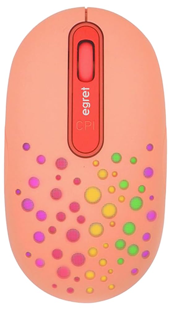 EGRET HappiE Bluetooth Rechargeable Silent Wireless Compatible with 3 Cute and LED Illumination (Coral) EM23-H1 & 2.4G Mouse, PCs, 3-Level DPI,
EGRET HappiE Bluetooth Rechargeable Silent Wireless Compatible with 3 Cute and LED Illumination (Coral) EM23-H1 & 2.4G Mouse, PCs, 3-Level DPI,