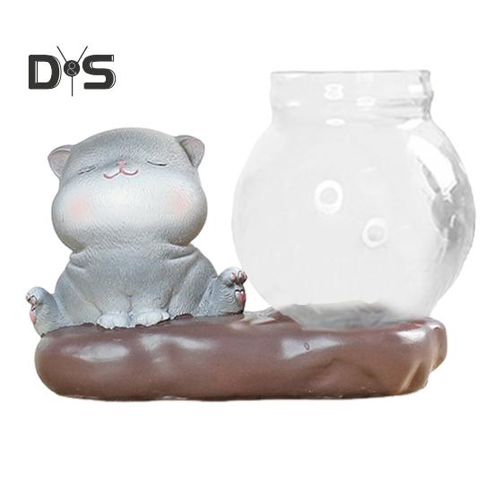 Фигурка животного с вазой, чайный столик, мини-ваза для цветов, керамический олень, кошка со стеклянным гидропонным горшком для дома, спальни, гостиной, декор F
Фигурка животного с вазой, чайный столик, мини-ваза для цветов, керамический олень, кошка со стеклянным гидропонным горшком для дома, спальни, гостиной, декор F