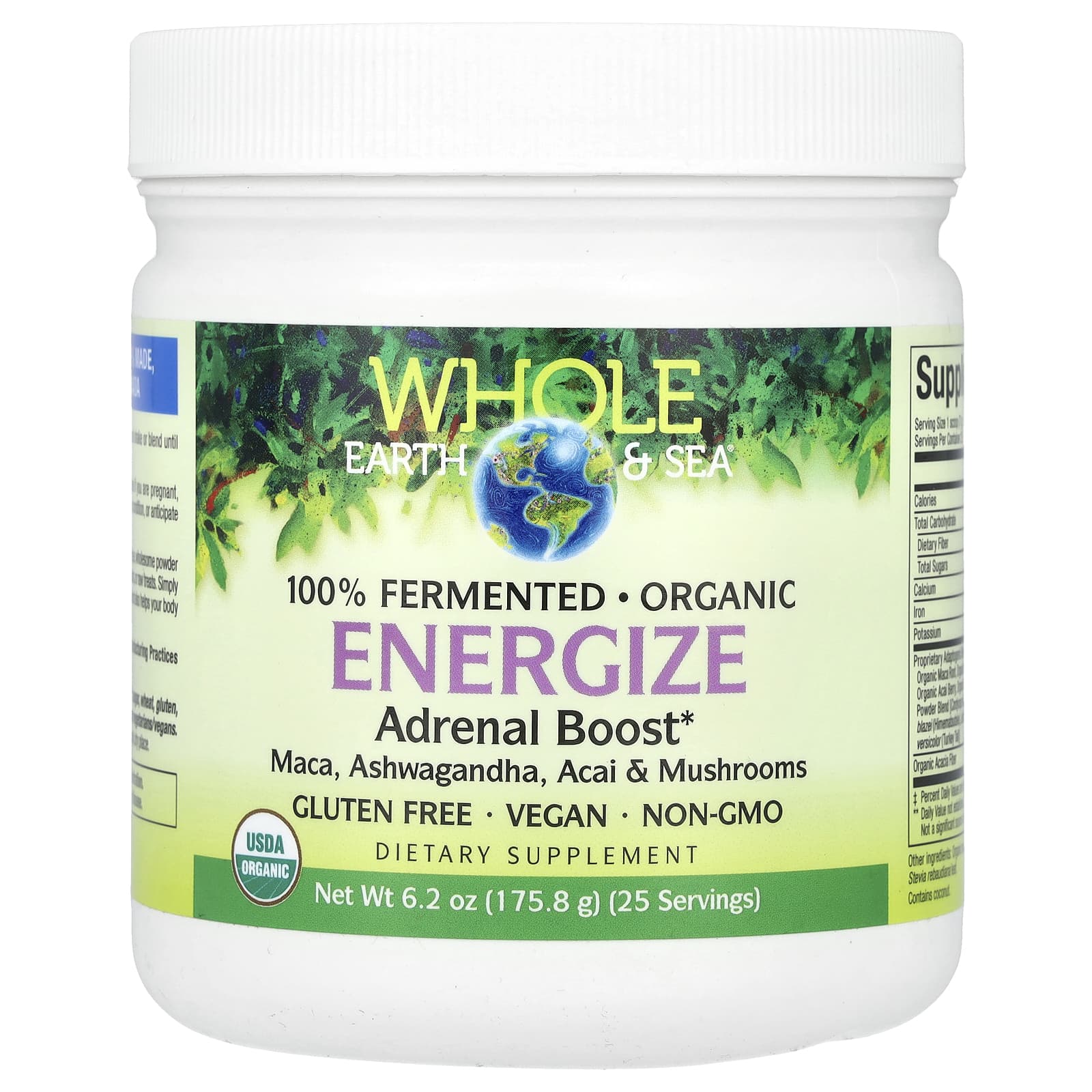 Natural Factors, Whole Earth & Sea, Energize Adrenal Strength, 6,2 oz (175,8 г)
Natural Factors, Whole Earth & Sea, Energize Adrenal Strength, 6,2 oz (175,8 г)