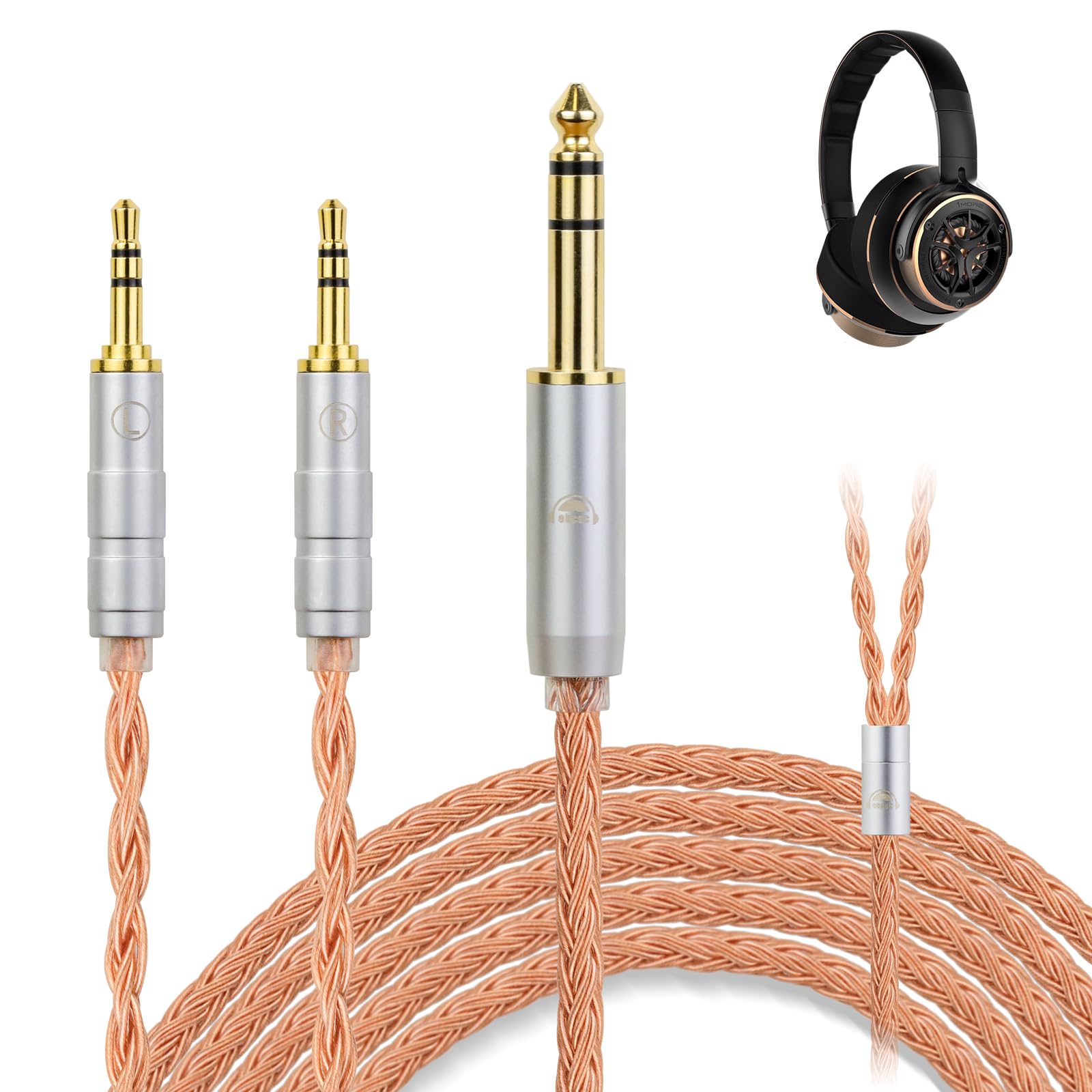 okcsc ZT16 Headphone on both Replacement Cable for Earphones and 16 Pure For Sol Compatible with Length Cable, 2.5mm ends, Headphones, Cores, Copper,
okcsc ZT16 Headphone on both Replacement Cable for Earphones and 16 Pure For Sol Compatible with Length Cable, 2.5mm ends, Headphones, Cores, Copper,