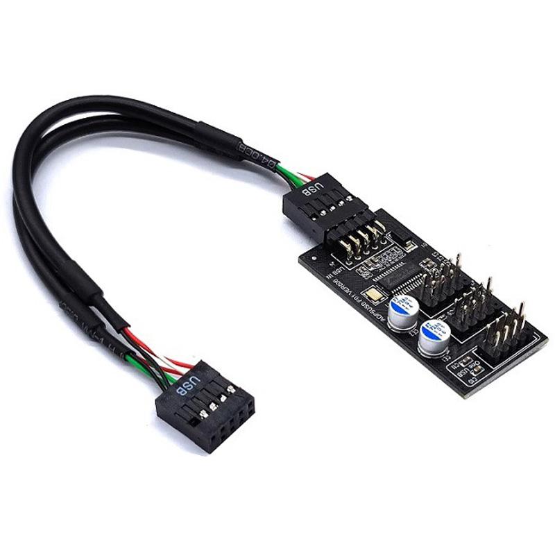 YNS-02 Motherboard USB 2.0 9-pin to 3x 9-pin Adapter Extension Cable Card As Shown A
YNS-02 Motherboard USB 2.0 9-pin to 3x 9-pin Adapter Extension Cable Card As Shown A