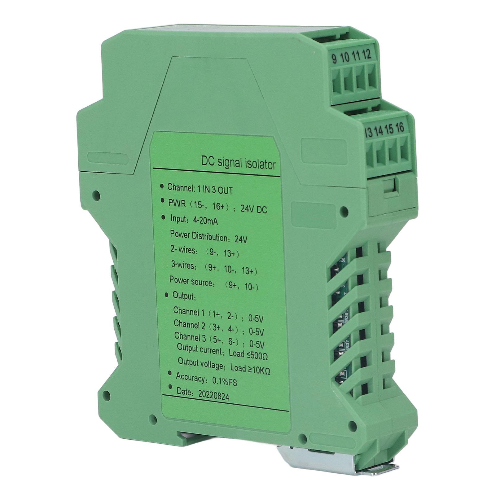Current Signal Isolator Transmitter 1 In 3 Out DC Signal Conditioner Current Voltage Transmitter for PLC Detection
Current Signal Isolator Transmitter 1 In 3 Out DC Signal Conditioner Current Voltage Transmitter for PLC Detection