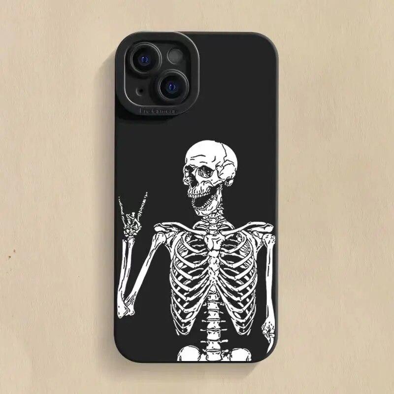 Мягкий силиконовый чехол со скелетом и черепом для iPhone 11, 12, 13, 14, 15 Pro Max X XS XR 7 8 Plus SE2, противоударный мини-бампер, задняя крышка
Мягкий силиконовый чехол со скелетом и черепом для iPhone 11, 12, 13, 14, 15 Pro Max X XS XR 7 8 Plus SE2, противоударный мини-бампер, задняя крышка