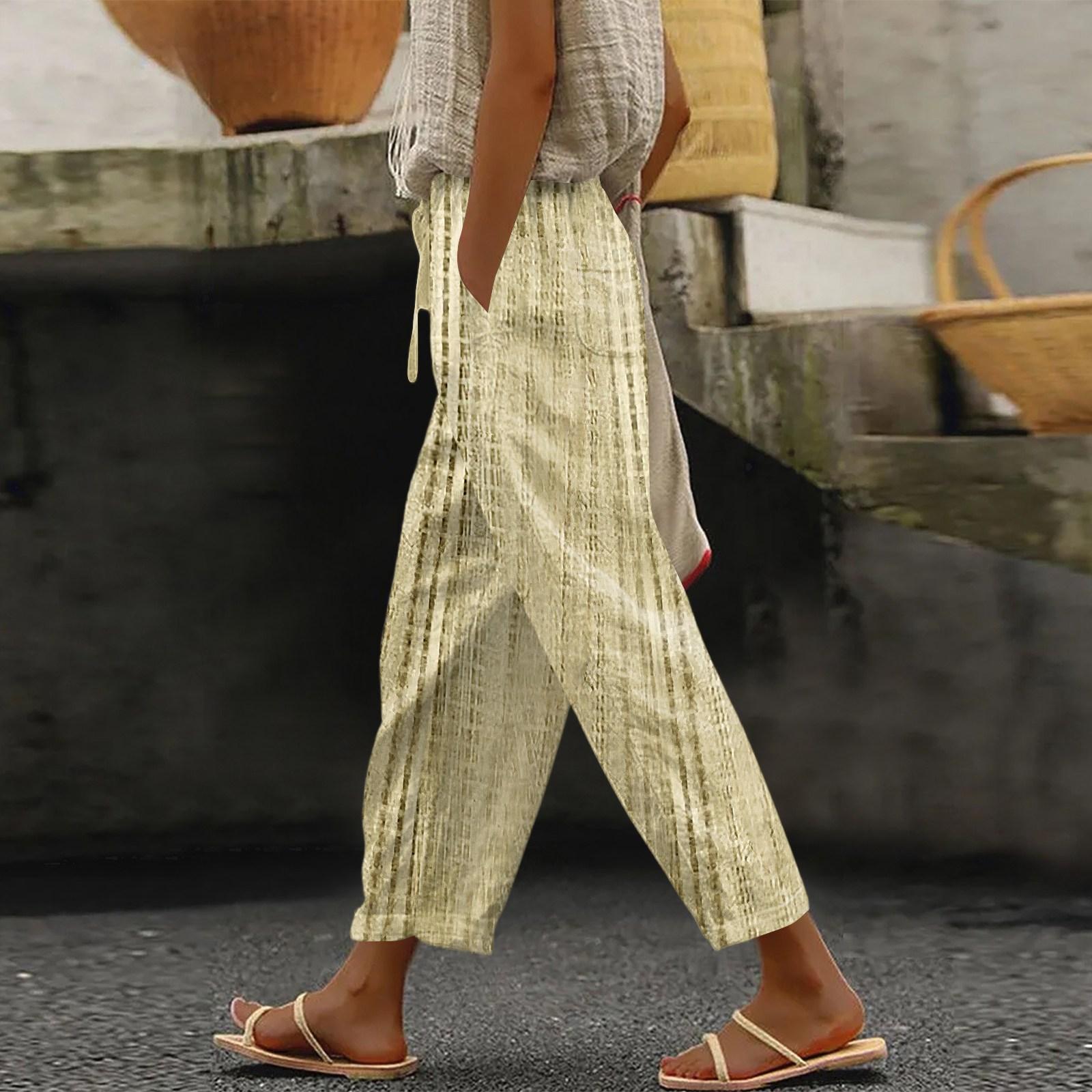 Women s Fashionable Textured Print Drawstring Pocket Elastic Waist Casual Pants S жовтий
Women s Fashionable Textured Print Drawstring Pocket Elastic Waist Casual Pants S жовтий