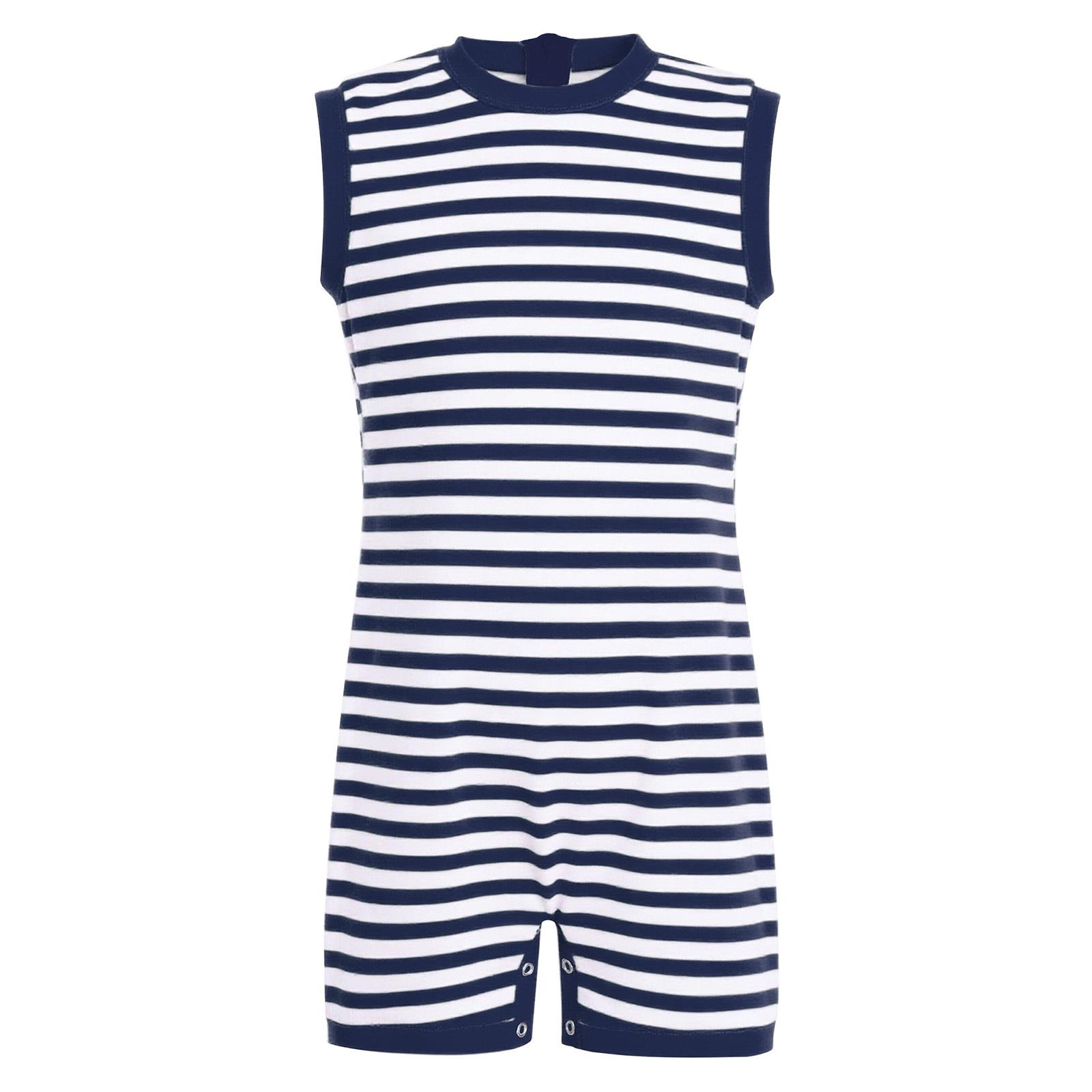 Unisex Special Needs Adaptive Clothing Sleeveless Back Invisible Zipper Press Button Crotch Striped Jumpsuit 3-4 Years темно-синього кольору
Unisex Special Needs Adaptive Clothing Sleeveless Back Invisible Zipper Press Button Crotch Striped Jumpsuit 3-4 Years темно-синього кольору