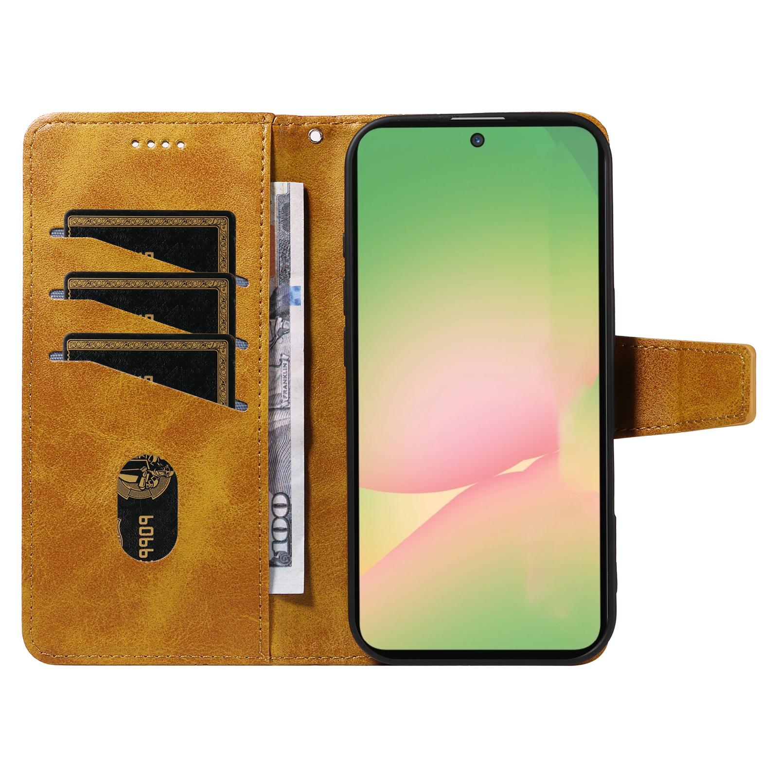 For Samsung Galaxy A56 5G Leather Case Wallet Stand Grids Imprinted Phone Cover with Strap Black
For Samsung Galaxy A56 5G Leather Case Wallet Stand Grids Imprinted Phone Cover with Strap Black