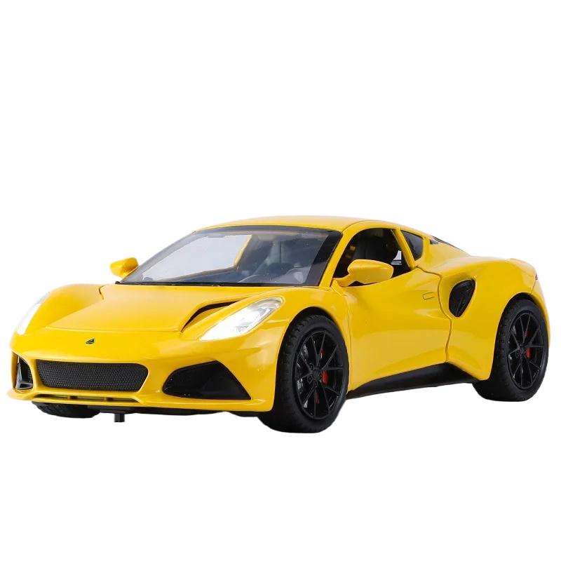 1/24 Lotus Emira Модель автомобиля из легкого сплава Высокая имитация литой металлической спортивной модели транспортного средства Звуковая и световая коллекция детских игрушек в подарок жёлтый
1/24 Lotus Emira Модель автомобиля из легкого сплава Высокая имитация литой металлической спортивной модели транспортного средства Звуковая и световая коллекция детских игрушек в подарок жёлтый