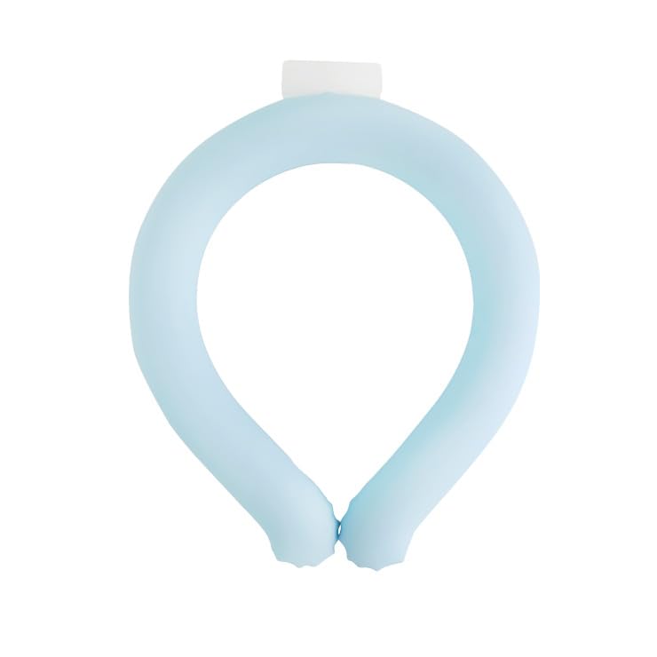 3R Hie Ring Plus Охлаждающее кольцо PCM для 2 часов в жаркое лето Естественно охлаждает шею Тепловой удар Жара Охлаждение Охлаждение шеи Охлаждение шеи Взрослые, 28°C синий