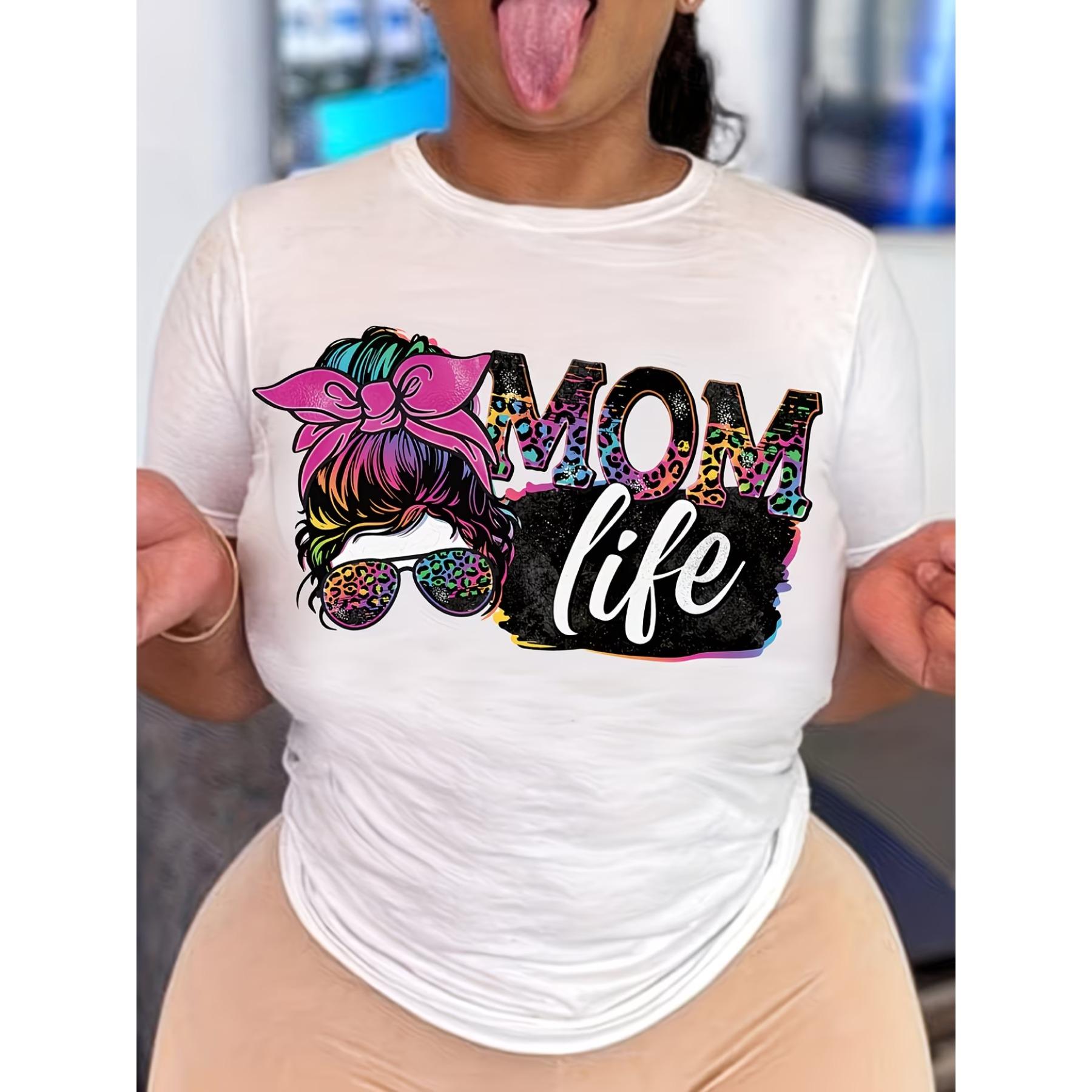 Cute Leopard Print Mom Life Graphic Tee, Crew Neck T-Shirt with Slight Stretch, Short Sleeve Knit Fabric Top for All Seasons XXL білий
Cute Leopard Print Mom Life Graphic Tee, Crew Neck T-Shirt with Slight Stretch, Short Sleeve Knit Fabric Top for All Seasons XXL білий