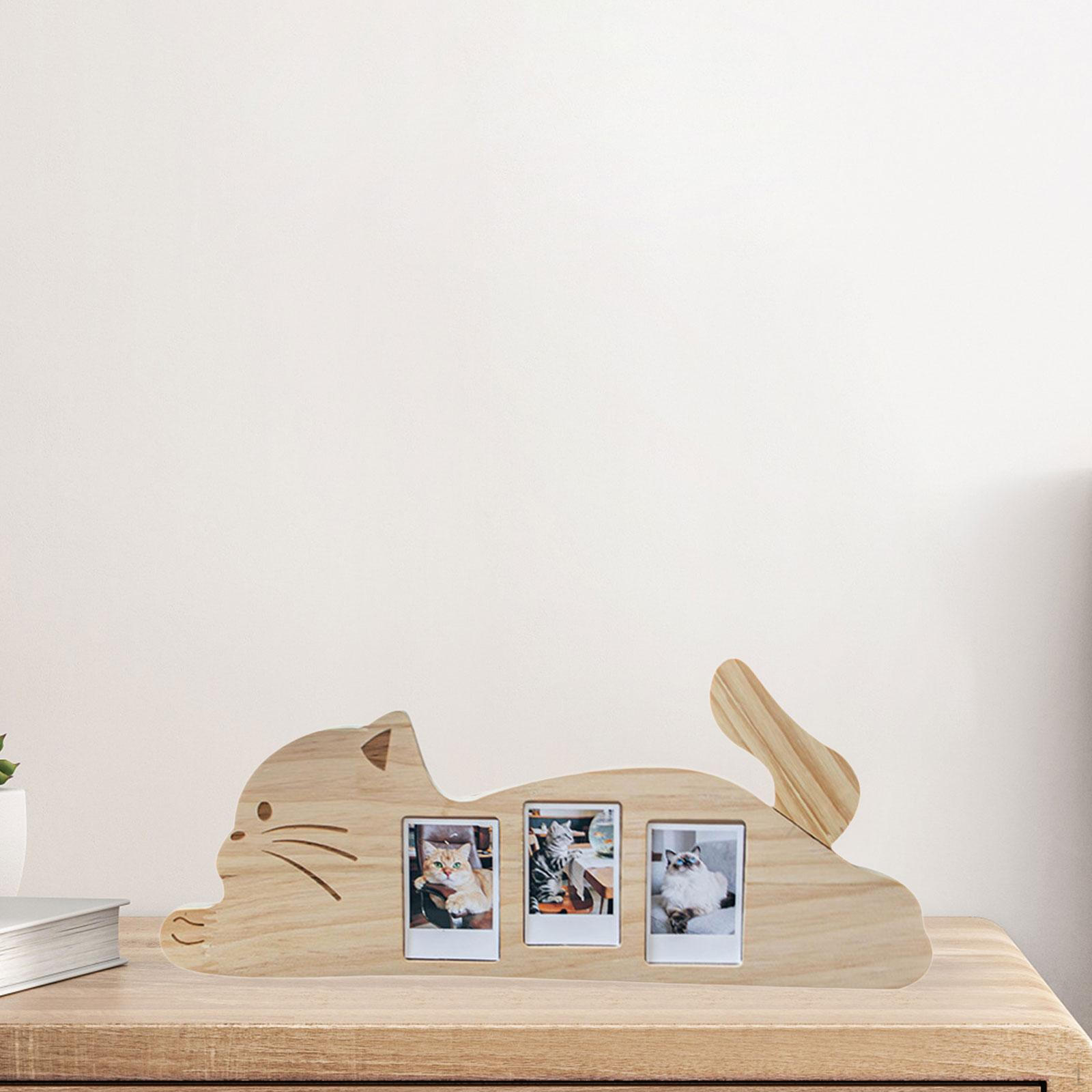 Cat Theme Photo Frame Holder Easy to Install DIY Wood Gifts Display Case Ornament Tabletop Lying Cat
Cat Theme Photo Frame Holder Easy to Install DIY Wood Gifts Display Case Ornament Tabletop Lying Cat