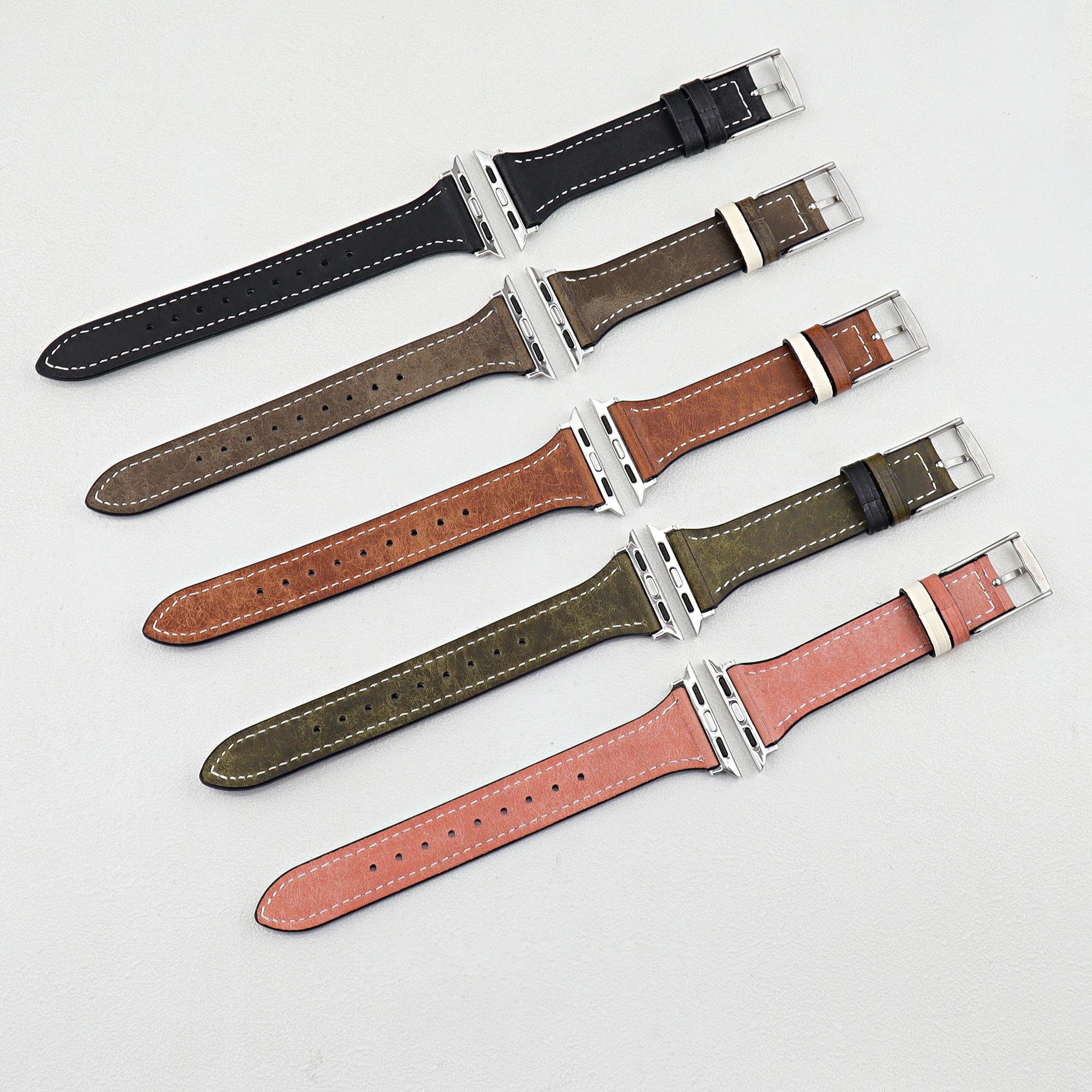 For Apple Watch Series 10 42mm/9 8 7 41mm/SE (2023) SE (2022) SE 6 5 4 40mm/3 2 1 38mm Genuine Leather Watch Band Dark Brown
For Apple Watch Series 10 42mm/9 8 7 41mm/SE (2023) SE (2022) SE 6 5 4 40mm/3 2 1 38mm Genuine Leather Watch Band Dark Brown