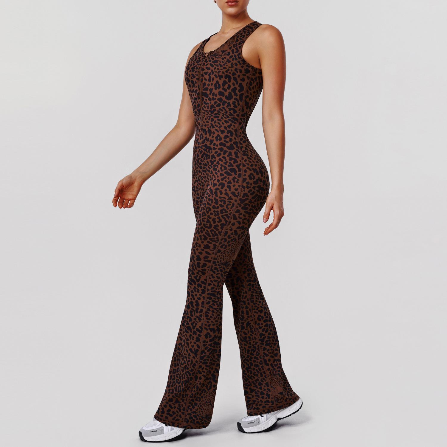 Leopard Print High-Waisted Flared Jumpsuit with Open-Back and Built-in Bra Pads XL (recommended 60-67.5 kg) коричневий/червоний
Leopard Print High-Waisted Flared Jumpsuit with Open-Back and Built-in Bra Pads XL (recommended 60-67.5 kg) коричневий/червоний