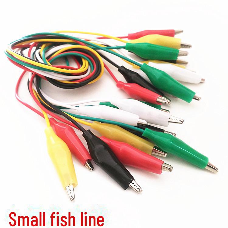 48CM Double-Ended Alligator Clip Test Leads: Set of 5 Colors (Red, Black, Yellow, Green, White)
48CM Double-Ended Alligator Clip Test Leads: Set of 5 Colors (Red, Black, Yellow, Green, White)