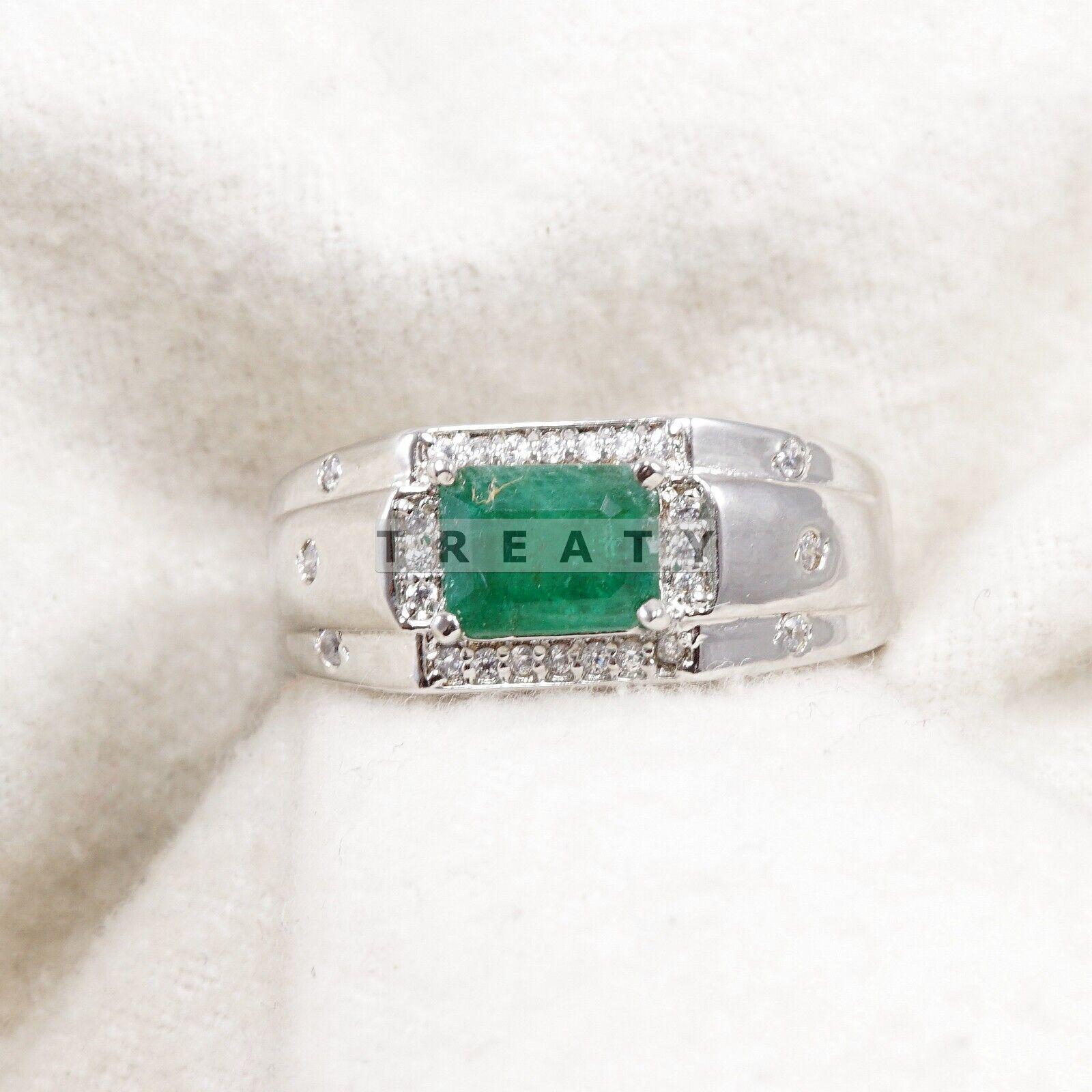 Emerald Octagon Cut With 925 Sterling Silver Ring For Men s #B744 JL375692839974 4-16 US золотий
Emerald Octagon Cut With 925 Sterling Silver Ring For Men s #B744 JL375692839974 4-16 US золотий