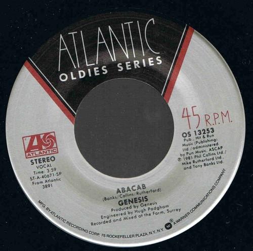 7inch Record GENESIS - Abacab / No Reply At All OS13253 Atlantic 1984 UK Rock Used
7inch Record GENESIS - Abacab / No Reply At All OS13253 Atlantic 1984 UK Rock Used