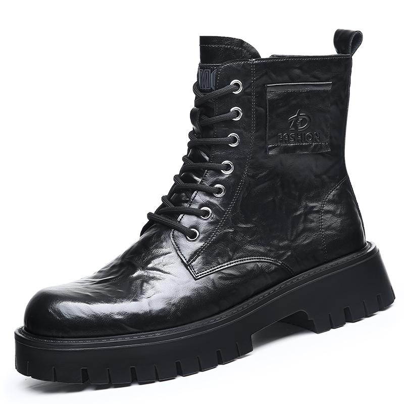 Элегантные простые мужские кожаные ботинки на платформе с высоким верхом и квадратным носком, британские ботинки «Челси» для мужчин, официальная деловая обувь класса люкс, осень 44 чёрный
Элегантные простые мужские кожаные ботинки на платформе с высоким верхом и квадратным носком, британские ботинки «Челси» для мужчин, официальная деловая обувь класса люкс, осень 44 чёрный