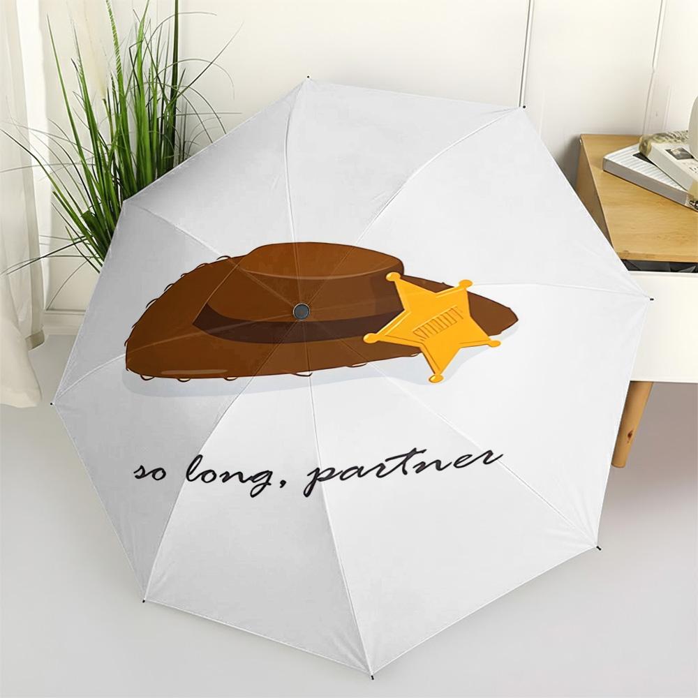 Disney Toy Story Woody so long, partner Quote Print Automatic Folding Umbrella, Windproof Waterproof Travel Umbrella for Kids (as the picture,Iron&8K)
Disney Toy Story Woody so long, partner Quote Print Automatic Folding Umbrella, Windproof Waterproof Travel Umbrella for Kids (as the picture,Iron&8K)