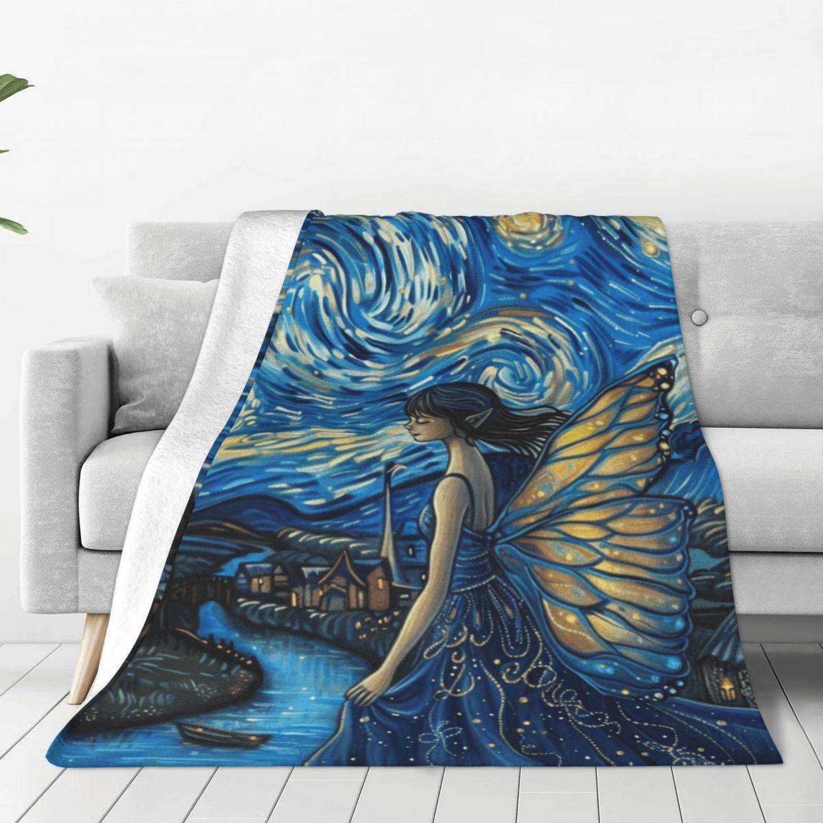Butterfly Fairy Blanket Printed Throw Blanket Plush Fluffy Flannel Fleece Blanket Soft Throws for Sofa Couch and Bed 75x90cm
Butterfly Fairy Blanket Printed Throw Blanket Plush Fluffy Flannel Fleece Blanket Soft Throws for Sofa Couch and Bed 75x90cm