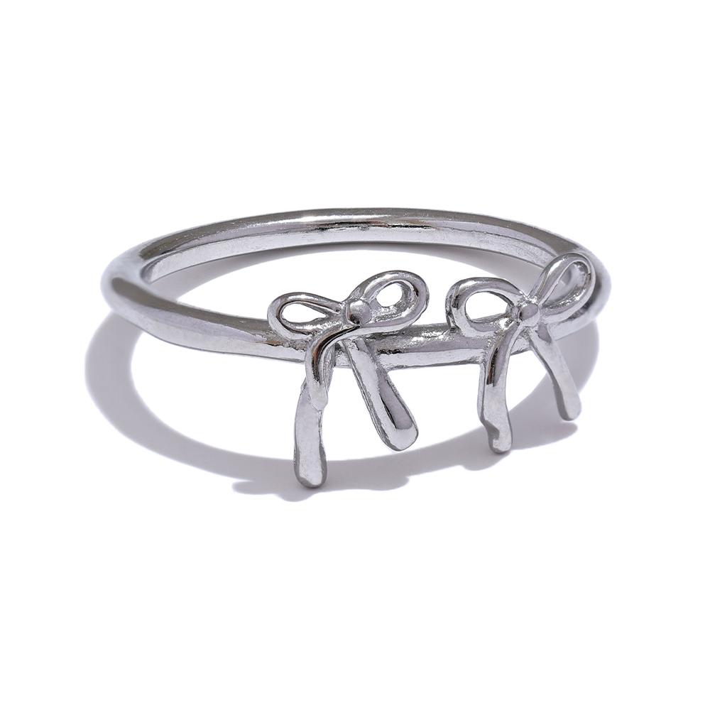Yhpup Exclusive Trendy 316 Stainless Steel Bow Knot Finger Ring PVD Water Resistant Metal Attractive Chic Jewelry Women 6
Yhpup Exclusive Trendy 316 Stainless Steel Bow Knot Finger Ring PVD Water Resistant Metal Attractive Chic Jewelry Women 6