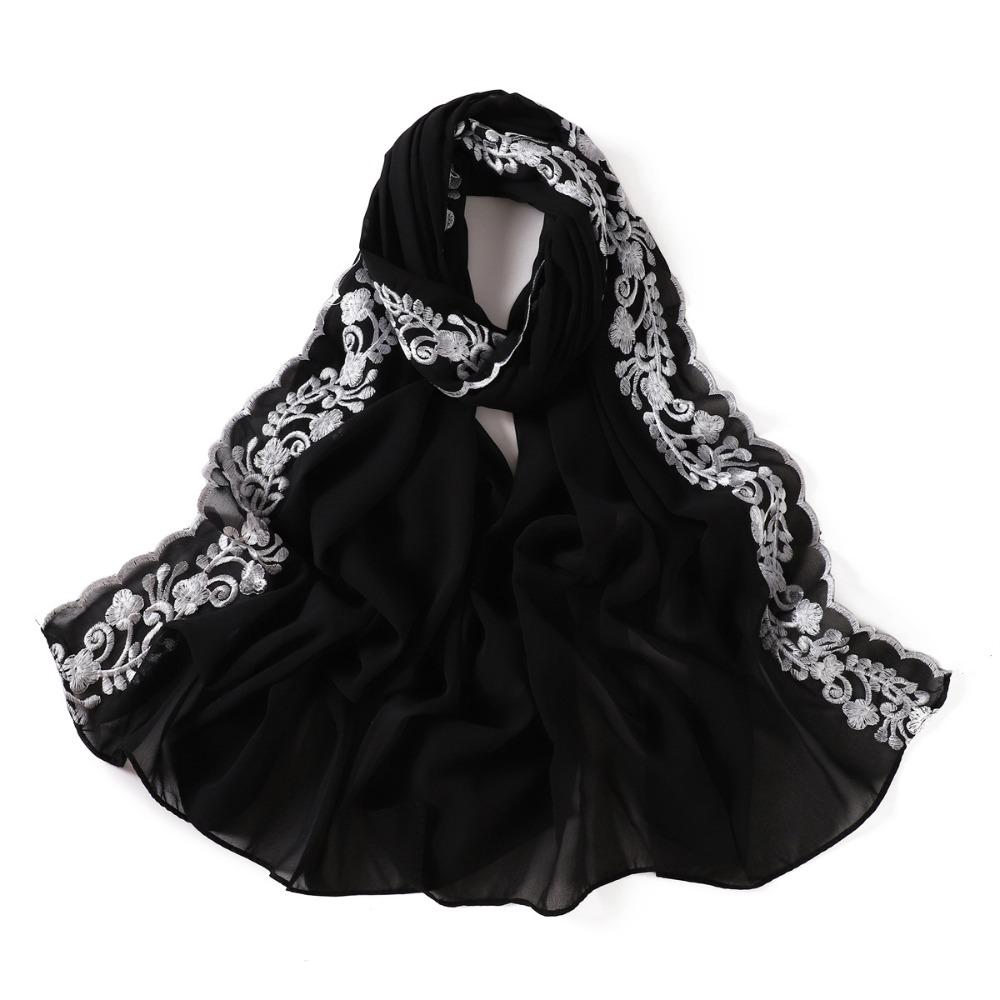 Embroidered Lace Long Scarf Lightweight Women s Headscarf Lace Stitch Shawls for Spring and Summer Black
Embroidered Lace Long Scarf Lightweight Women s Headscarf Lace Stitch Shawls for Spring and Summer Black