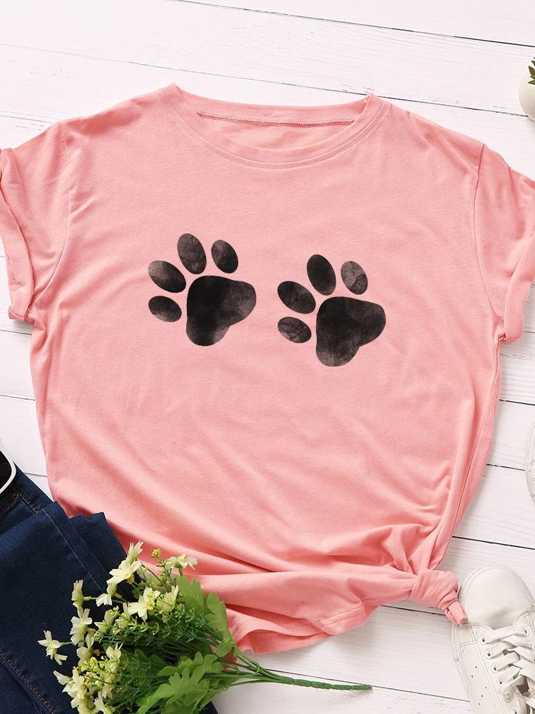Double Dog Paw Print Women T Shirt Short Sleeve O Neck Loose Women Tshirt Ladies Tee Shirt Tops Clothes Camisetas Mujer XXXL чорний
Double Dog Paw Print Women T Shirt Short Sleeve O Neck Loose Women Tshirt Ladies Tee Shirt Tops Clothes Camisetas Mujer XXXL чорний