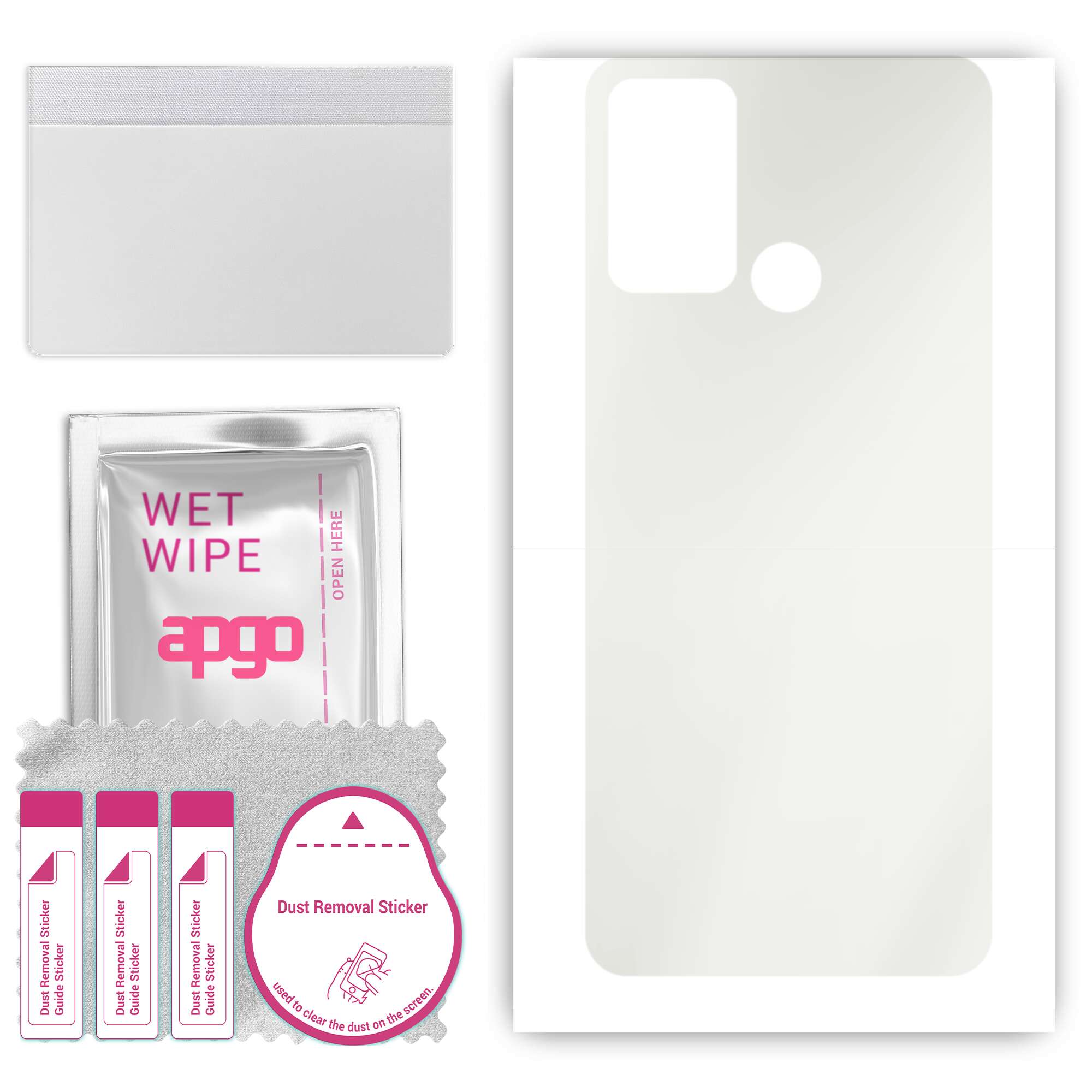 apgo MATTE Protective Skin Sticker for the back compatible with ZTE Optus X Tap 2, Wrap Film, Hydrogel Film, Flexible, Soft TPU with positioning layer
apgo MATTE Protective Skin Sticker for the back compatible with ZTE Optus X Tap 2, Wrap Film, Hydrogel Film, Flexible, Soft TPU with positioning layer