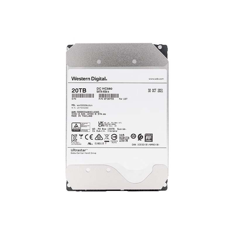 WD 20TB HC560 Enterprise Helium SATA HDD
WD 20TB HC560 Enterprise Helium SATA HDD