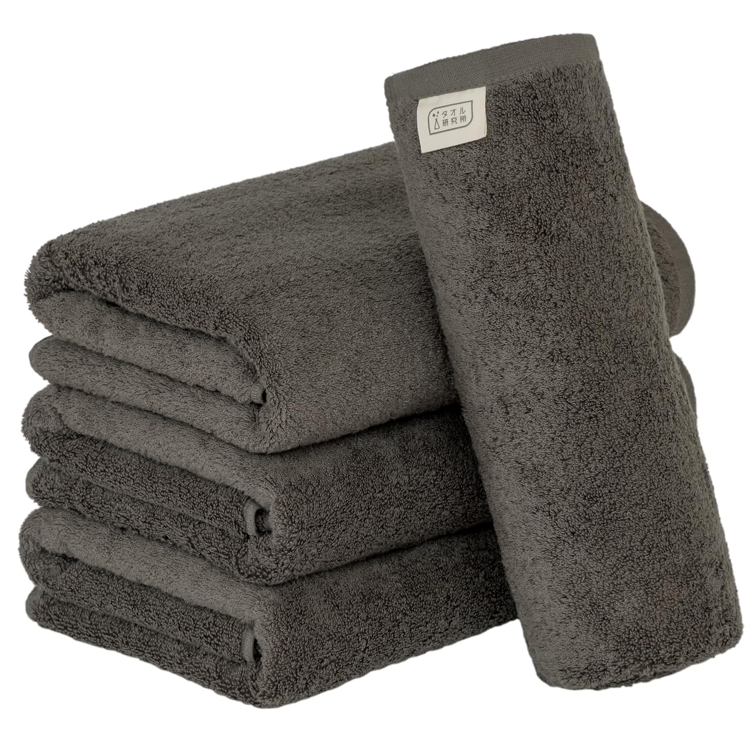 Towel Laboratory Volume Rich #003 Bath Charcoal Gray 4-Piece Set Hotel Specification Thick Plush Quick Drying Durability 100 Cotton 480GSM Japan
Towel Laboratory Volume Rich #003 Bath Charcoal Gray 4-Piece Set Hotel Specification Thick Plush Quick Drying Durability 100 Cotton 480GSM Japan