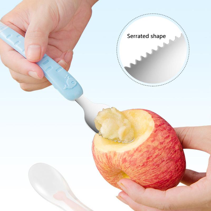 Baby Fruit Double-Headed Mud Scraping Spoon 304 Stainless Steel Silicone Soft Spoon Baby Mud Scraper Supplementary Food Feeder A OPP розовый
Baby Fruit Double-Headed Mud Scraping Spoon 304 Stainless Steel Silicone Soft Spoon Baby Mud Scraper Supplementary Food Feeder A OPP розовый