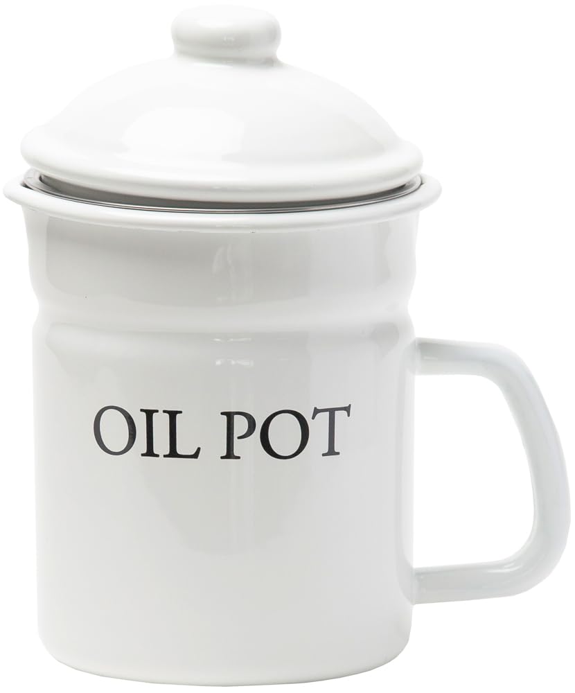 Toyoho Lilly White Enamel Oil Pot, White, Size: Approx. W17.5 x D12.5 x H20.8, LW-222
Toyoho Lilly White Enamel Oil Pot, White, Size: Approx. W17.5 x D12.5 x H20.8, LW-222