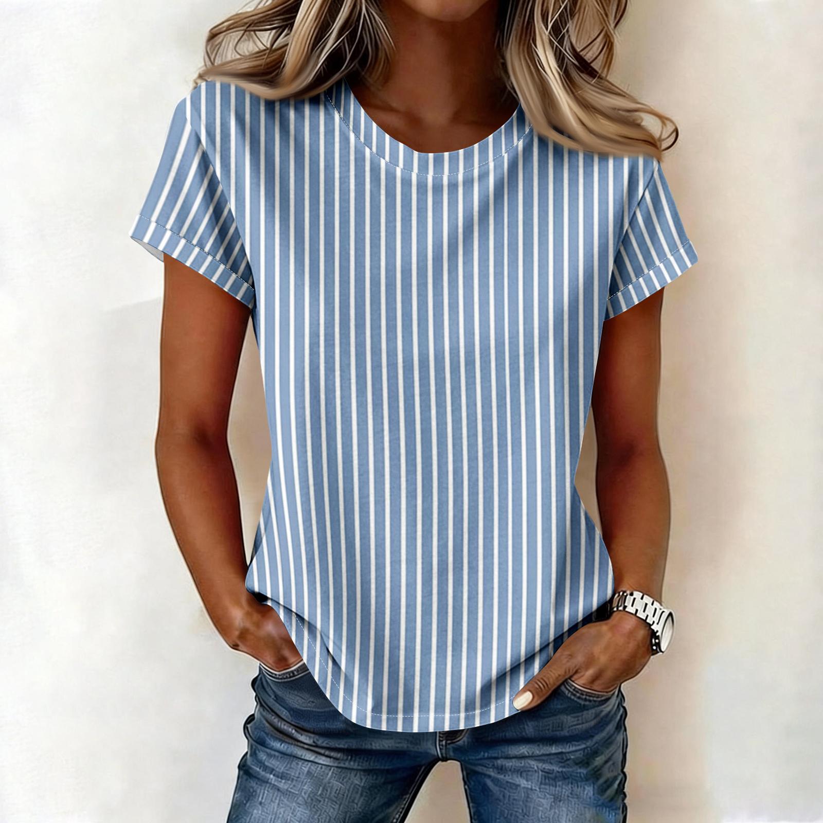 Womens Spring Tops Summer Shirts for Women Casual Animal Print Short Sleeve Tees Womens Summer Shirts Dressy Tops for Women L синий
Womens Spring Tops Summer Shirts for Women Casual Animal Print Short Sleeve Tees Womens Summer Shirts Dressy Tops for Women L синий
