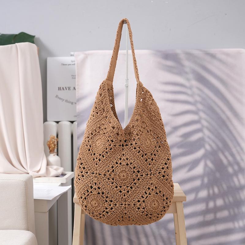 Artistic Hand-Crocheted Cotton Granny Square Tote Bag - Large Capacity, Versatile Shoulder Bag Height 60, Base Length 28
Artistic Hand-Crocheted Cotton Granny Square Tote Bag - Large Capacity, Versatile Shoulder Bag Height 60, Base Length 28