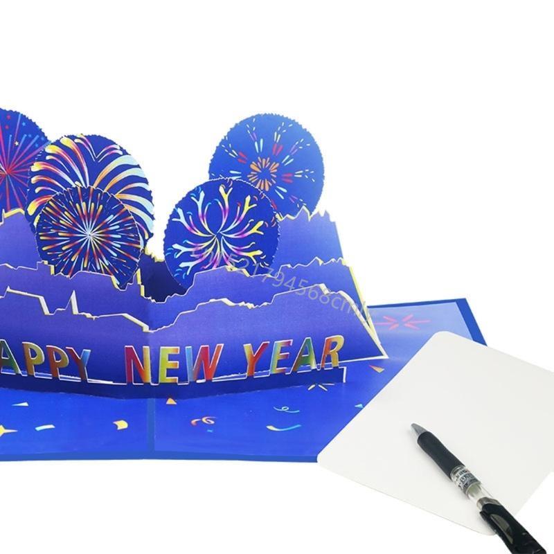 Elegant Colorful Popping Up Holiday Card Greeting Card for New Year Wishes 6XDE China Mainland
Elegant Colorful Popping Up Holiday Card Greeting Card for New Year Wishes 6XDE China Mainland