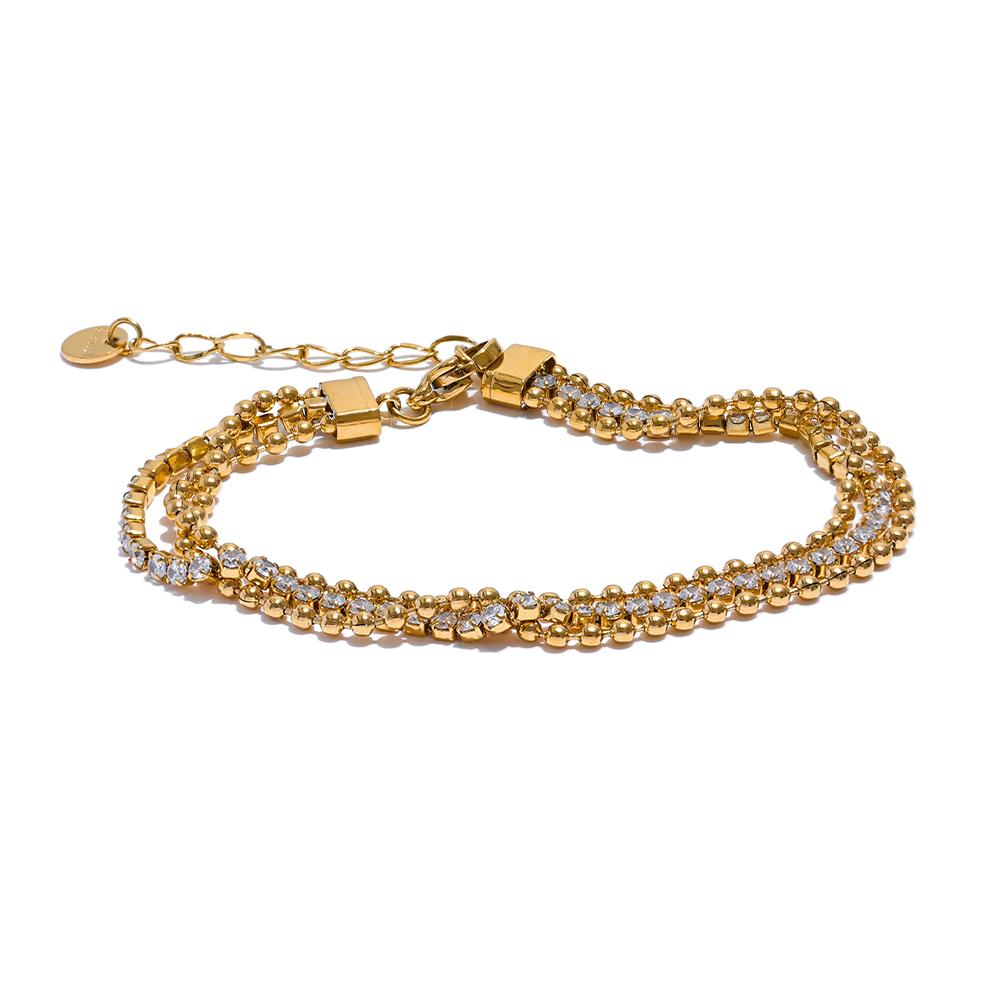Yhpup Trendy Stainless Steel Cubic Zirconia Chain Layered Bracelet Bangle for Women High Quality Fashion Jewelry Bijoux Gift
Yhpup Trendy Stainless Steel Cubic Zirconia Chain Layered Bracelet Bangle for Women High Quality Fashion Jewelry Bijoux Gift