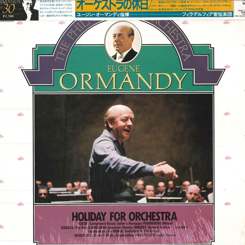 LP Record EUGENE ORMANDY(COND.)/PHILADELPHIA - Holiday For Orchestra 15AC1730 CBSSONY Japan Obi Classical Used
LP Record EUGENE ORMANDY(COND.)/PHILADELPHIA - Holiday For Orchestra 15AC1730 CBSSONY Japan Obi Classical Used