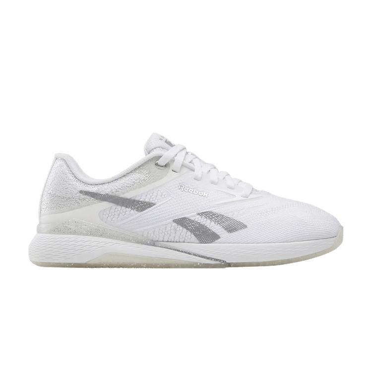 Reebok Nano X5 White Silver Metallic Women Sneakers Footwear-White Barely-Grey 100209371 39
Reebok Nano X5 White Silver Metallic Women Sneakers Footwear-White Barely-Grey 100209371 39