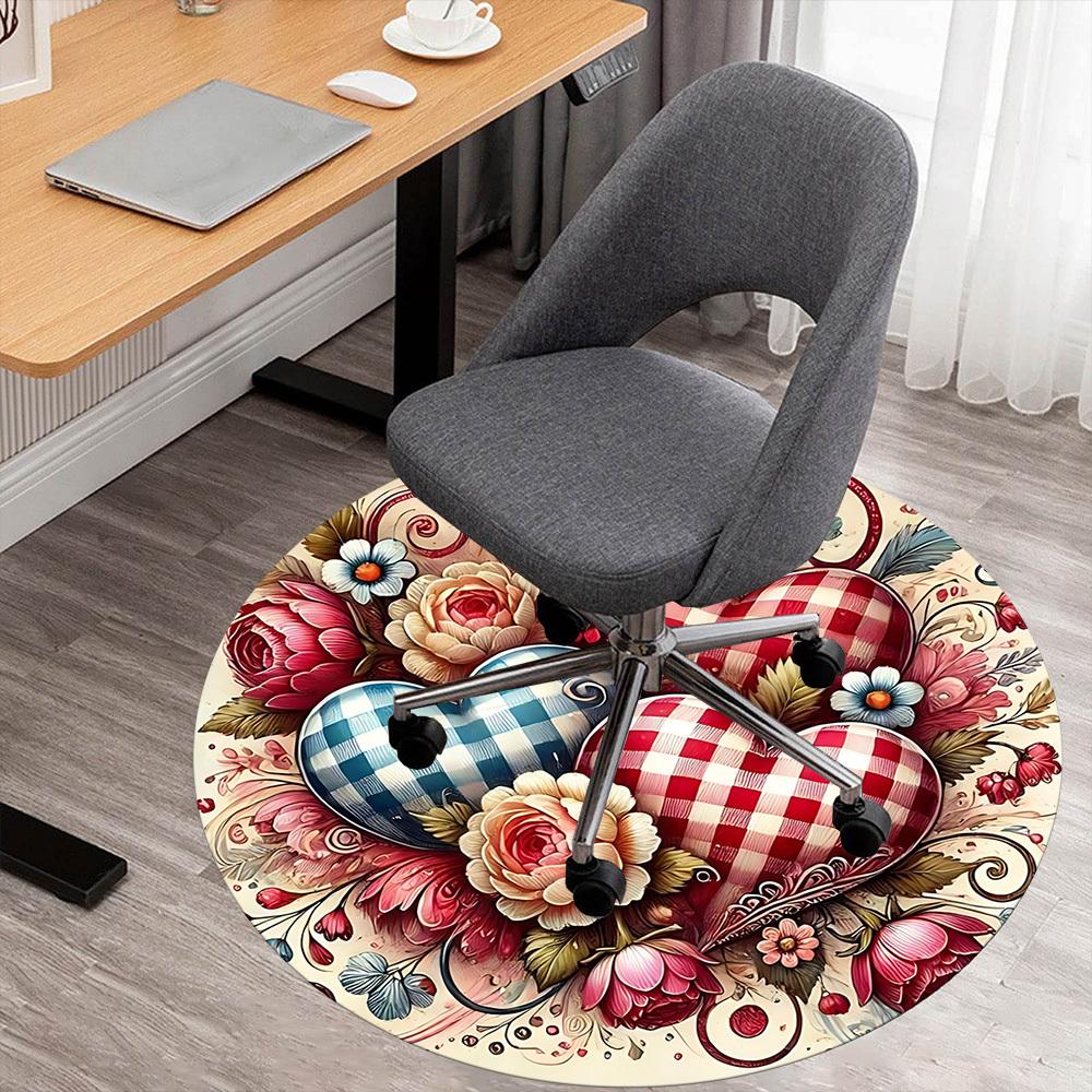1pc checkered hearts flowers Round Chair mat Area Rug - Non-Slip, Floor Mat for Office, Bedroom, and Indoor Decor c1125371 80cm by 80cm
1pc checkered hearts flowers Round Chair mat Area Rug - Non-Slip, Floor Mat for Office, Bedroom, and Indoor Decor c1125371 80cm by 80cm