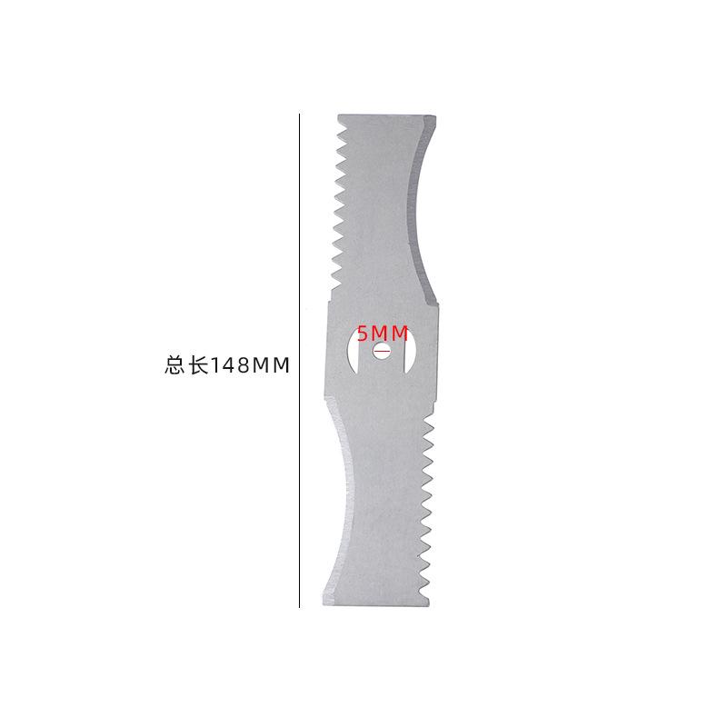 6pc 15cm Curved Double Sided Serrated Replacement Blades Compatible with Standard Utility Knives for Cutting Various Materials One Size
6pc 15cm Curved Double Sided Serrated Replacement Blades Compatible with Standard Utility Knives for Cutting Various Materials One Size