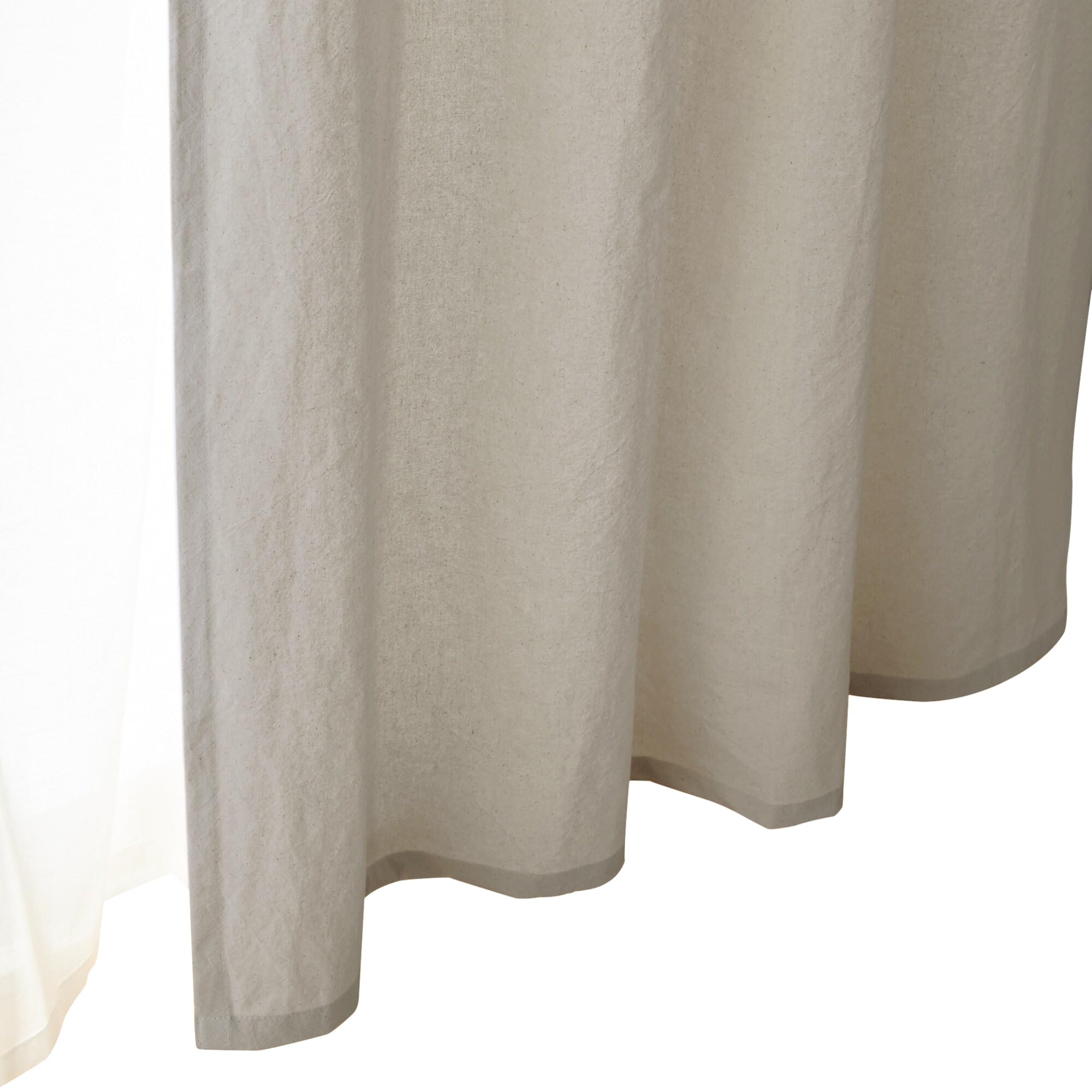 MUJI Washed Cotton Plain Weave Non-pleated Curtain Pale Brown Width 100 x Length 200cm 84346323
MUJI Washed Cotton Plain Weave Non-pleated Curtain Pale Brown Width 100 x Length 200cm 84346323
