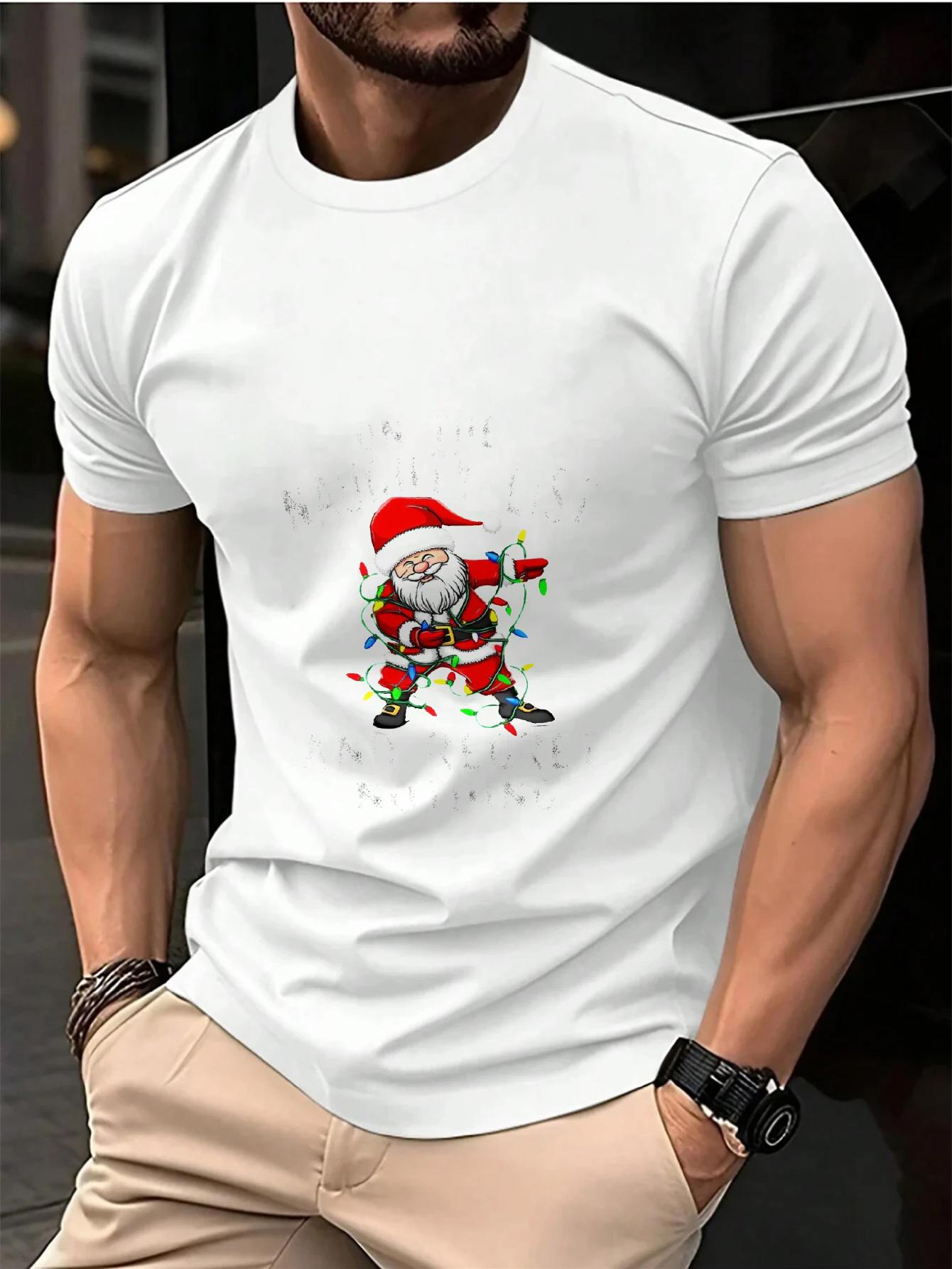 Cotton Men s T-Shirt Black Santa Claus On The Naughty List And Regret Nothing Printed Pattern T-Shirt XXXL білий
Cotton Men s T-Shirt Black Santa Claus On The Naughty List And Regret Nothing Printed Pattern T-Shirt XXXL білий