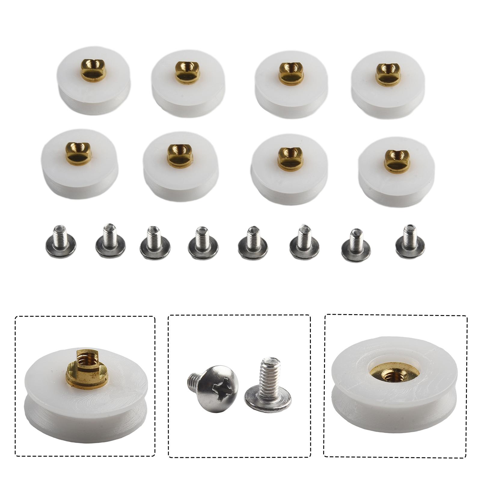 8pcs Replacement Shower Door Rollers Grooved 22.5mm Diameter for Glass Thickness 3mm 4mm 5mm 6mm Nylon Brass Ball Bearing Type China Mainland
8pcs Replacement Shower Door Rollers Grooved 22.5mm Diameter for Glass Thickness 3mm 4mm 5mm 6mm Nylon Brass Ball Bearing Type China Mainland