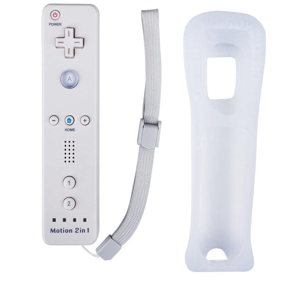 Пульт дистанционного управления для Nintendo Wii и Wii U, с силиконовым чехлом и ремешком на запястье, со встроенным Motion Plus, белый
Пульт дистанционного управления для Nintendo Wii и Wii U, с силиконовым чехлом и ремешком на запястье, со встроенным Motion Plus, белый