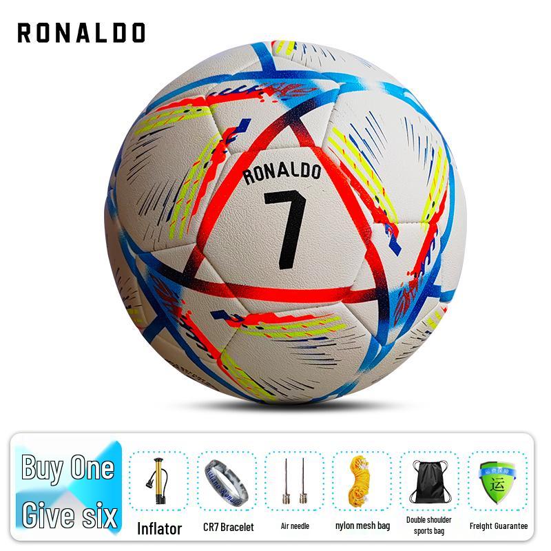 Пам ятний шкіряний футбольний м яч CR7 Ліги Чемпіонів, Стійкий до зносу, Розмір 5 (Дитячий та Дорослий) для змагань та вступних іспитів до школи. Size 5 (Standard 11-a-side)
Пам ятний шкіряний футбольний м яч CR7 Ліги Чемпіонів, Стійкий до зносу, Розмір 5 (Дитячий та Дорослий) для змагань та вступних іспитів до школи. Size 5 (Standard 11-a-side)