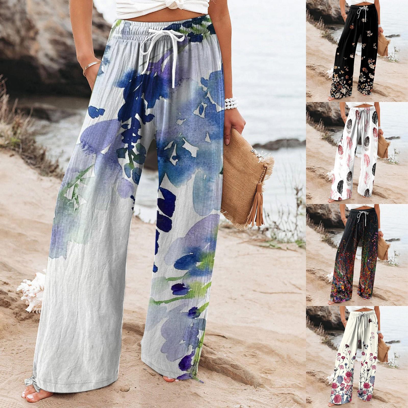 Женские повседневные свободные хлопковые льняные брюки с 9 брюками и широкими штанинами с карманами
Женские повседневные свободные хлопковые льняные брюки с 9 брюками и широкими штанинами с карманами