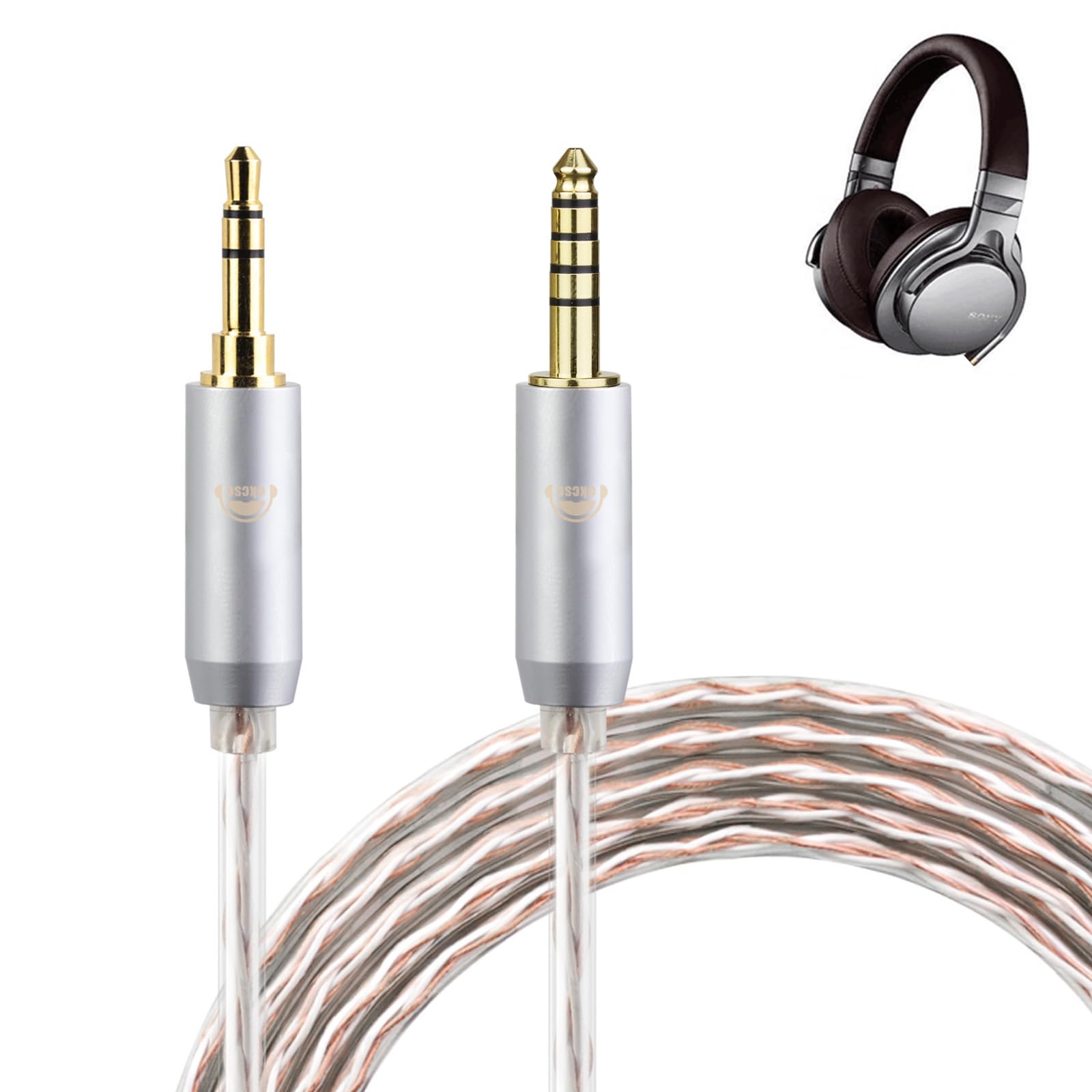 okcsc JBX Наушники Кабель Recable для Совместимость с OFC Длина MDR-H800 Наушники/Гарнитуры SONY/Audio-Technica MDR-1A, 1000XM23, ATH-MSR7,
okcsc JBX Наушники Кабель Recable для Совместимость с OFC Длина MDR-H800 Наушники/Гарнитуры SONY/Audio-Technica MDR-1A, 1000XM23, ATH-MSR7,