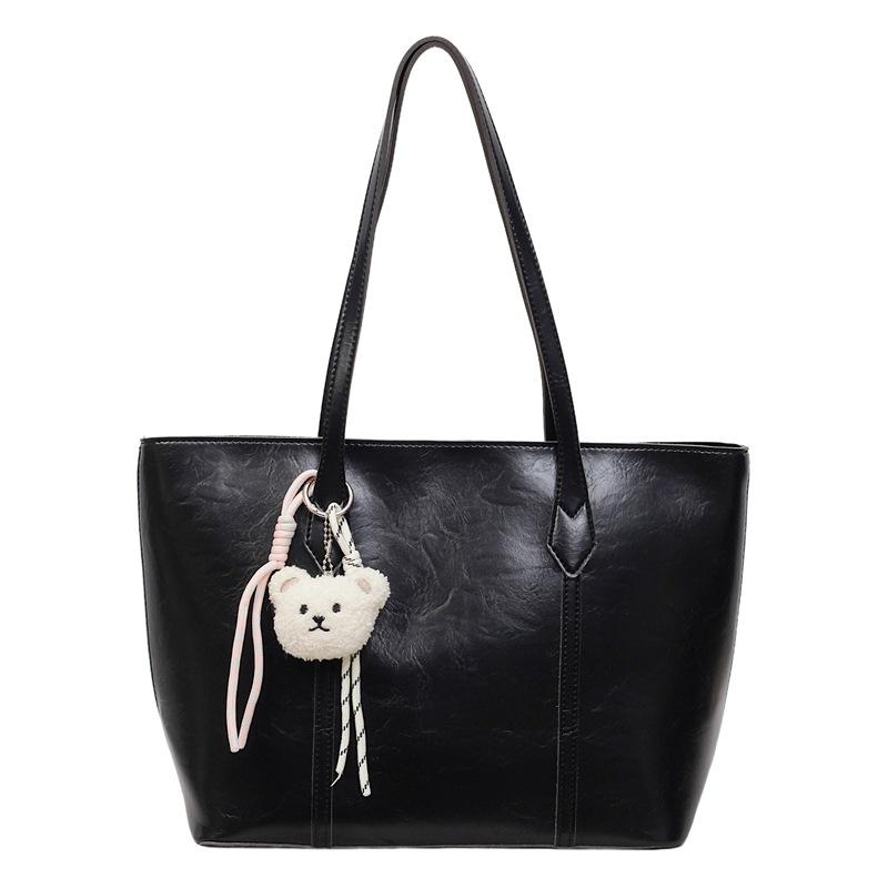 Casual large-capacity bag women s summer new simple shoulder portable commuter bag versatile tote bag single bag + pendant чёрный
Casual large-capacity bag women s summer new simple shoulder portable commuter bag versatile tote bag single bag + pendant чёрный