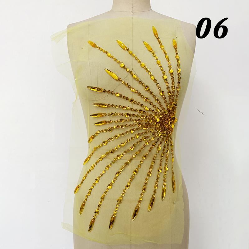 Luxury Handmade Radial Striped Sequin Decal Fabrics High-end Rhinestone Tulle Apparel Evening Dress Decoration Diy Accessories 48x25cm
Luxury Handmade Radial Striped Sequin Decal Fabrics High-end Rhinestone Tulle Apparel Evening Dress Decoration Diy Accessories 48x25cm